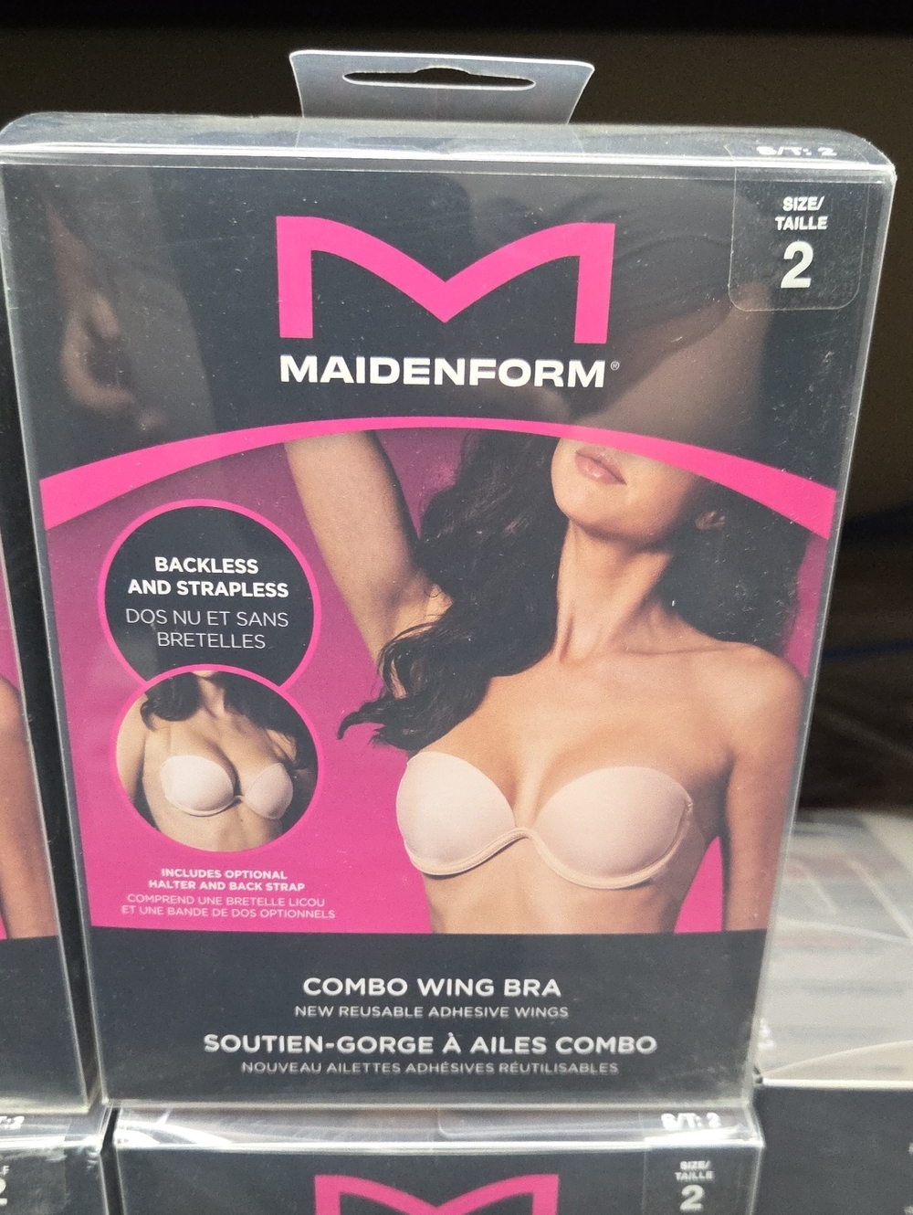 Maidenform Nude Strapless Backless Combo Wing Bra